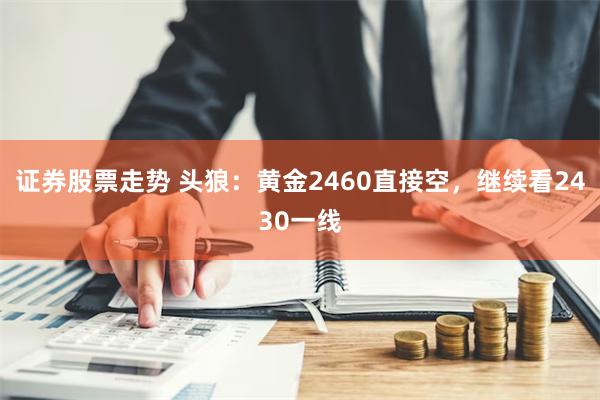 证券股票走势 头狼：黄金2460直接空，继续看2430一线