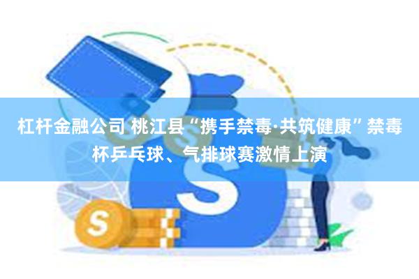 杠杆金融公司 桃江县“携手禁毒·共筑健康”禁毒杯乒乓球、气排球赛激情上演